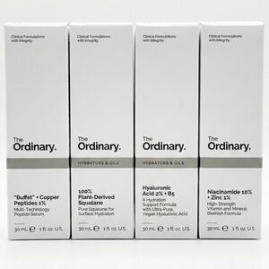 NEW ‼️ THE ORDINARY - 4 PACKS - SKINCARE FACE SERUM SET BEAUTY BUNDLE